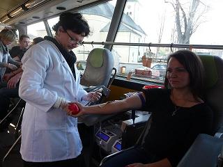 Akcja krwiodawców w Hałcnowie 11.12.2011